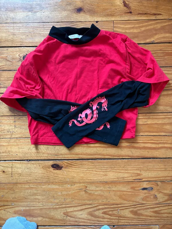 Red Dragon Crop Top - Image 2