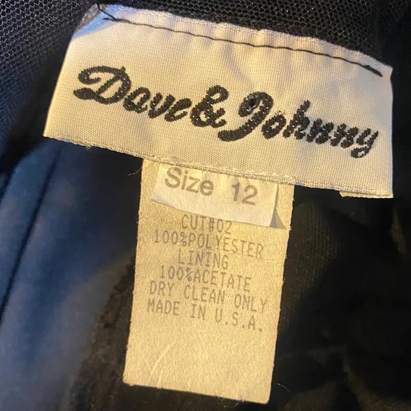 Vintage 90s Y2k Dave & Johnny Beaded Halter Neck Gown Sheer Tie Back Black 8 - Image 10