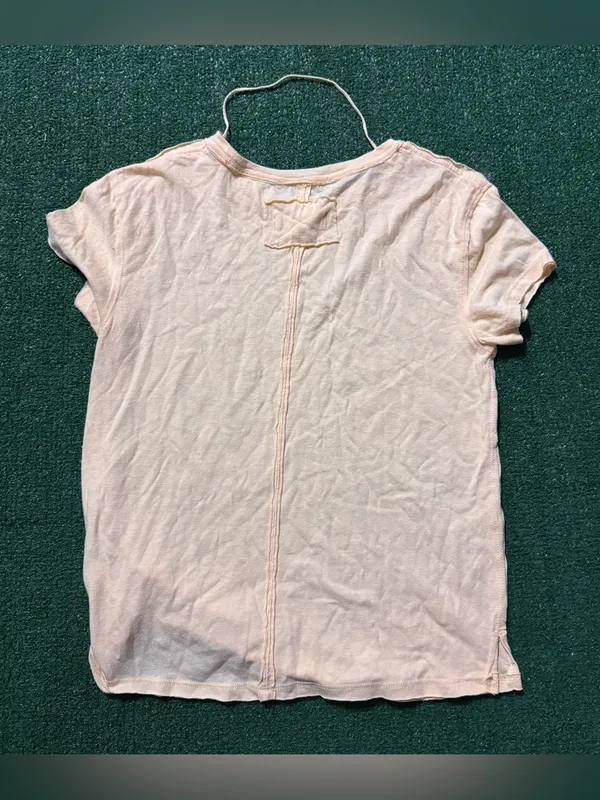We The Free Soft Peach Crewneck Short Sleeve Tee - Image 3
