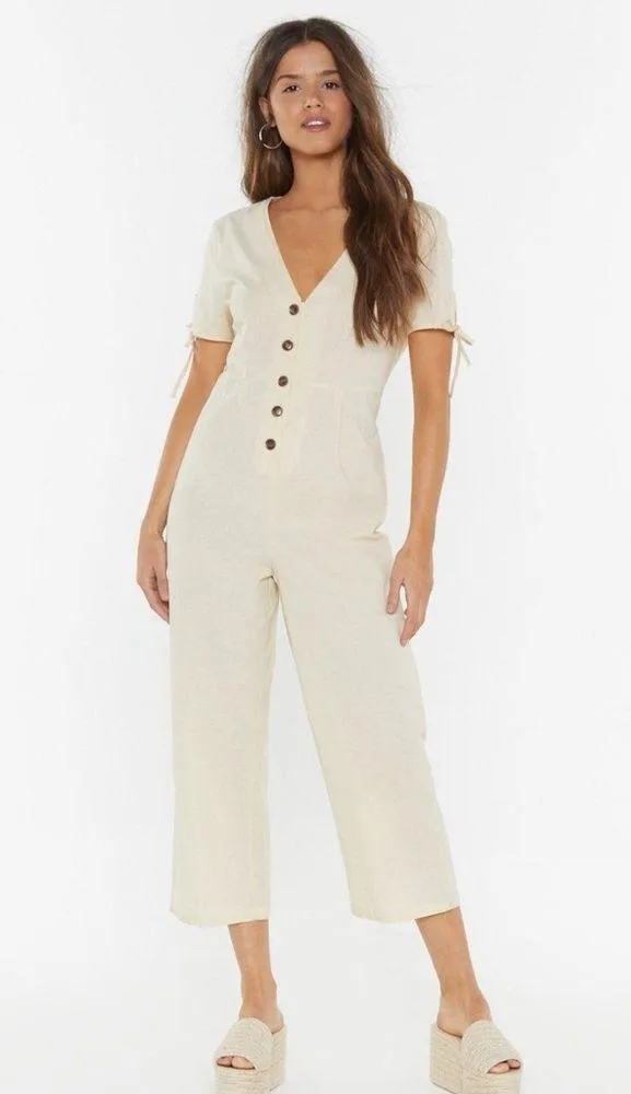 🌼Nasty Gal linen jumpsuit - Image 2
