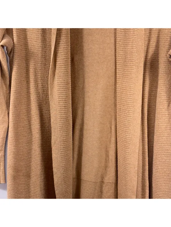 GAP Camel Brown Open Front Cardigan Large - Image 3