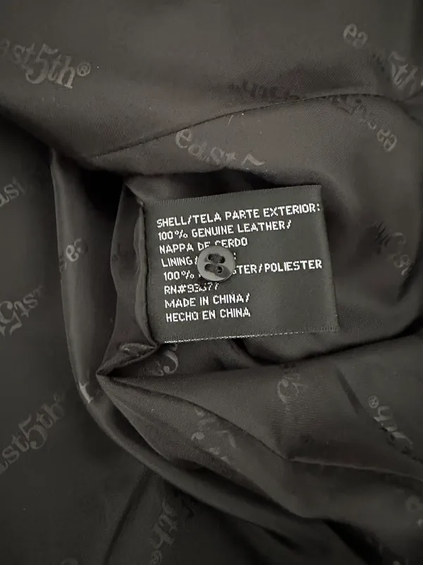 Vintage Real Leather Jacket - Image 4