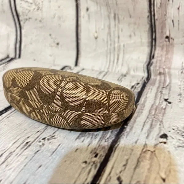 Coach brown classic vintage monogram glasses case - Image 6