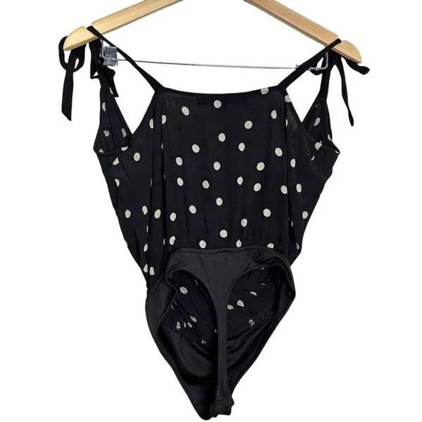 Lovers + Friends Bodysuit Cami Polka-dot Size Extra Small in Black - Image 4