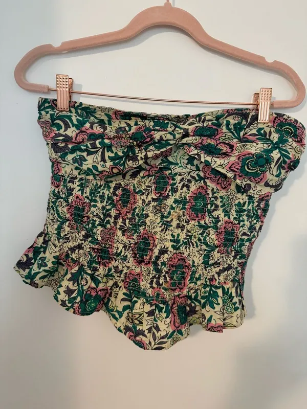 Free People One More Time Tube Top in Tea Combo Size Small - Image 8