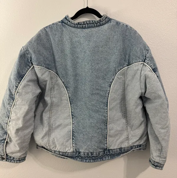 Wild Fable Target  Denim Bomber Jacket - Image 2