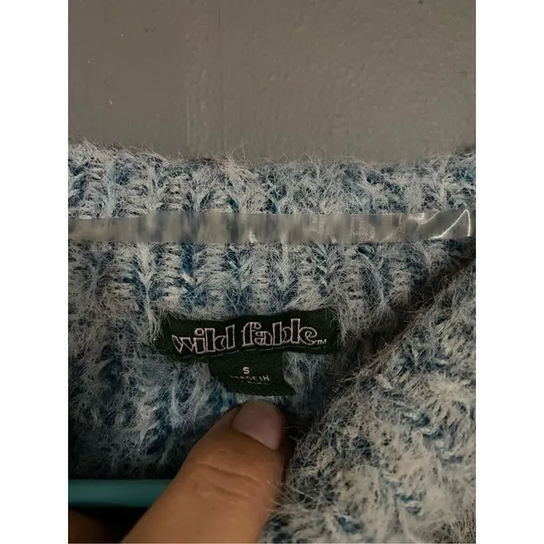 Wild Fable Sweater Ombre Striped Pullover Soft Cozy Short Knit Small - Image 6