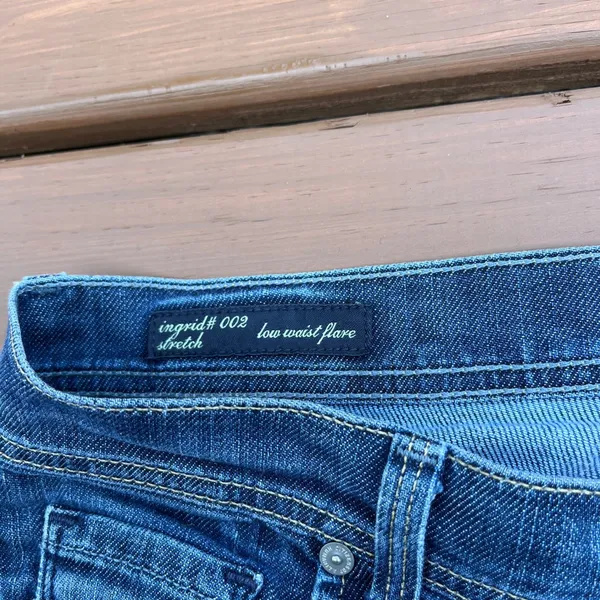 Citizens of Humanity Jeans Y2K Low Rise Flare Ingrid 002 Dark Wash‎ Size 28 - Image 6