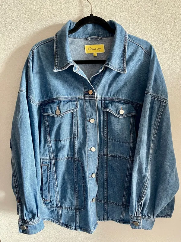 Circus NY by Sam Edelman Oversize Denim Trucker Jacket XL - Image 2