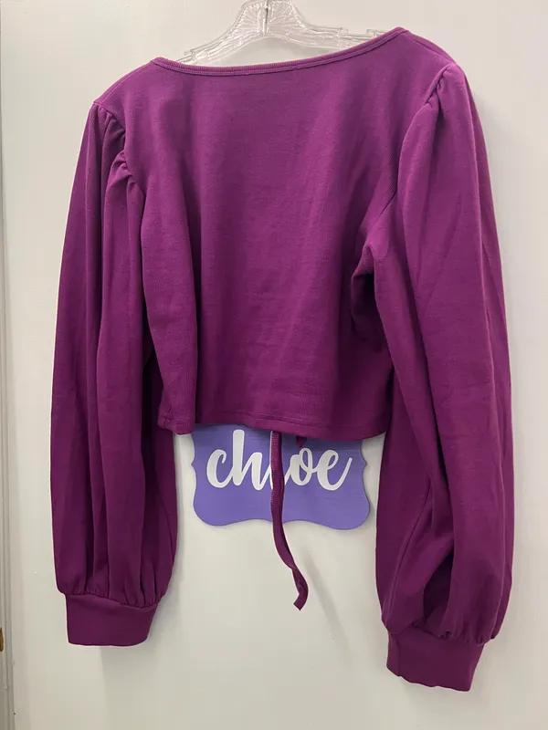 Rebdolls purple long sleeve crop top - Image 5