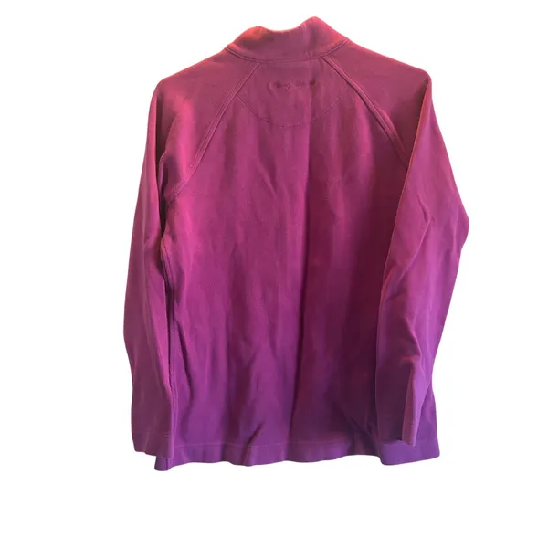Tommy Bahama purple full zip sweatshirt Medium preppy vacation - Image 3