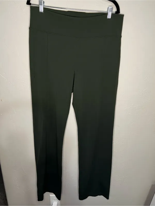 Athleta Delancey Straight Leg High Rise Tall‎ Aspen Green Pull-On Athletic Pants - Image 2