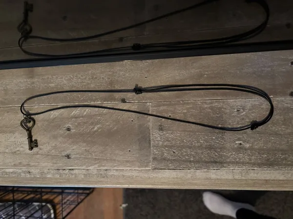 Pirate Key Necklace Black - Image 2