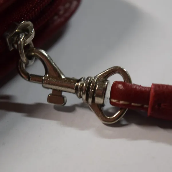 Liz Claiborne Wallet/Wristlet, Red Initialed  "J" - Image 9