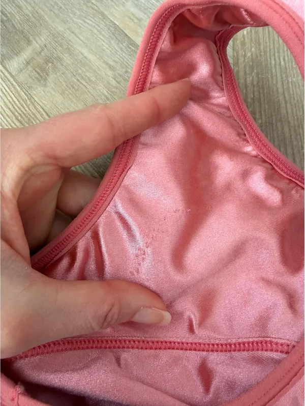 Enell Sport Hight Impact Bra Pink Satin Size 3 Bust 41" - 45" Activewear - Image 3