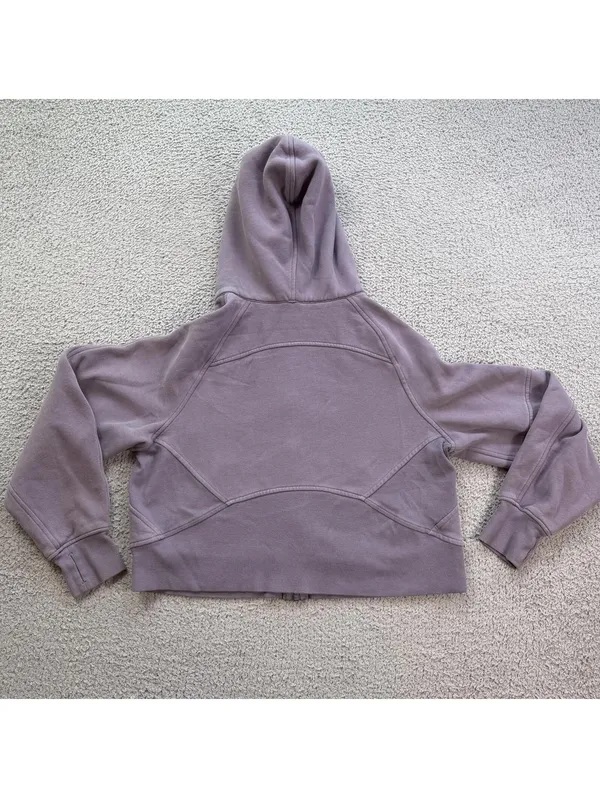 Lululemon Scuba Oversized Half Zip Hoodie XS/S Purple Cropped Yoga Running Gym - Image 2