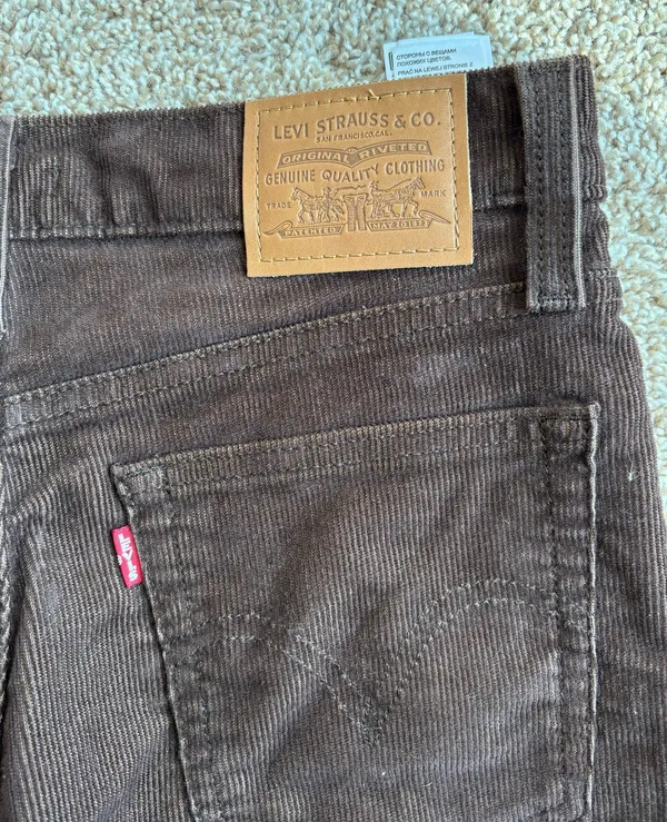 Levi’s Brown Corduroy Pants Premium Wedgie Straight - Image 5