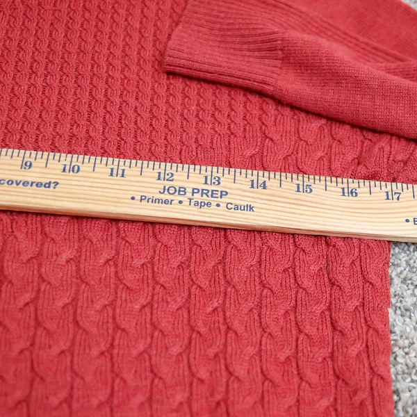 Smartwool Dacono Ski Sweater Cable Knit Turtleneck Women‎ Size S Red Merino Wool - Image 14
