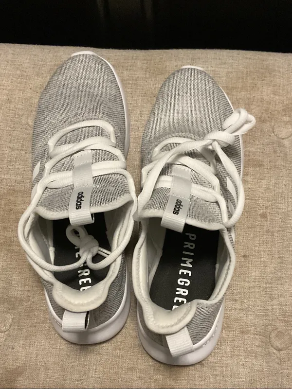 adidas Gray and White cloudfoam running Sneakers - Image 4