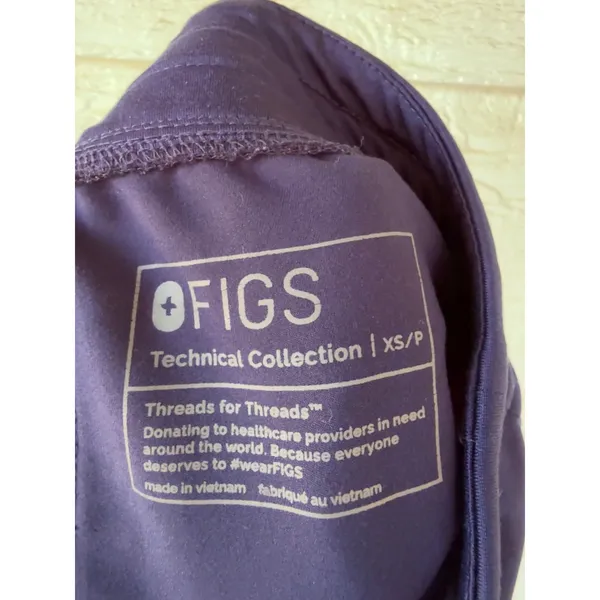 Figs Zamora Scrub Jogger Bottoms Navy Blue Size XS Petite W18SW2005P - Image 3