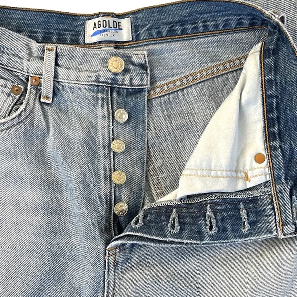 EUC AGOLDE Jamie High Rise Jeans Size 25 - Image 3