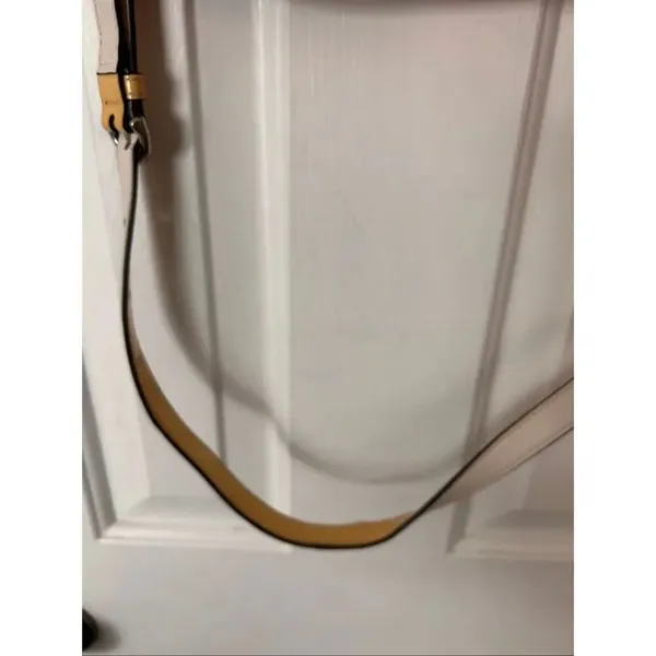 Coach vintage Y2K purse pink yellow white tan crossbody or shoulder bag 11x7 inc - Image 3