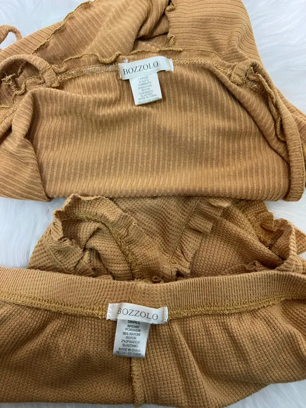 Bozzolo Light Brown Crop Top - Image 4