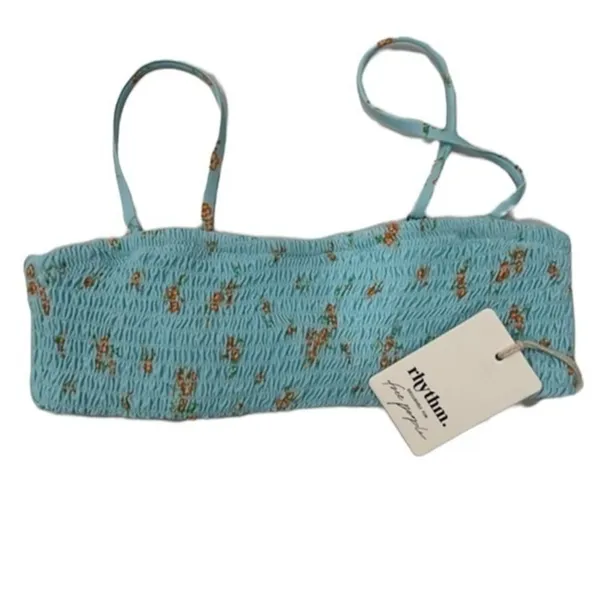 Free people x Rhythm swim Georgia smocked slim line bandeau Top - Image 2