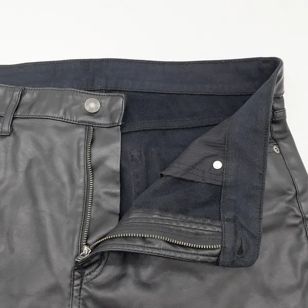 Gap Womens 70s Flare Faux Leather‎ Pants Size 14 High Rise Rocker Street Grunge - Image 8