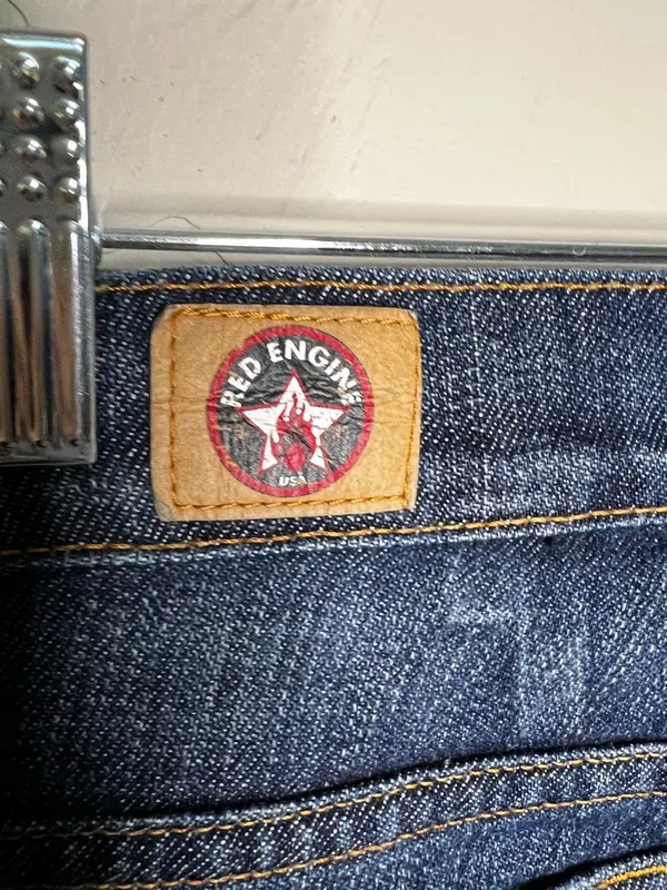 Red Engine Garnet‎ Vintage Bootcut Flare Denim Jeans - Image 10