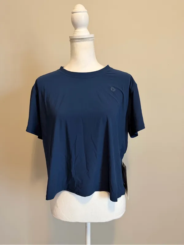 NWT Lululemon Lightweight Tennis Crewneck T-Shirt size 12 club blue - Image 5