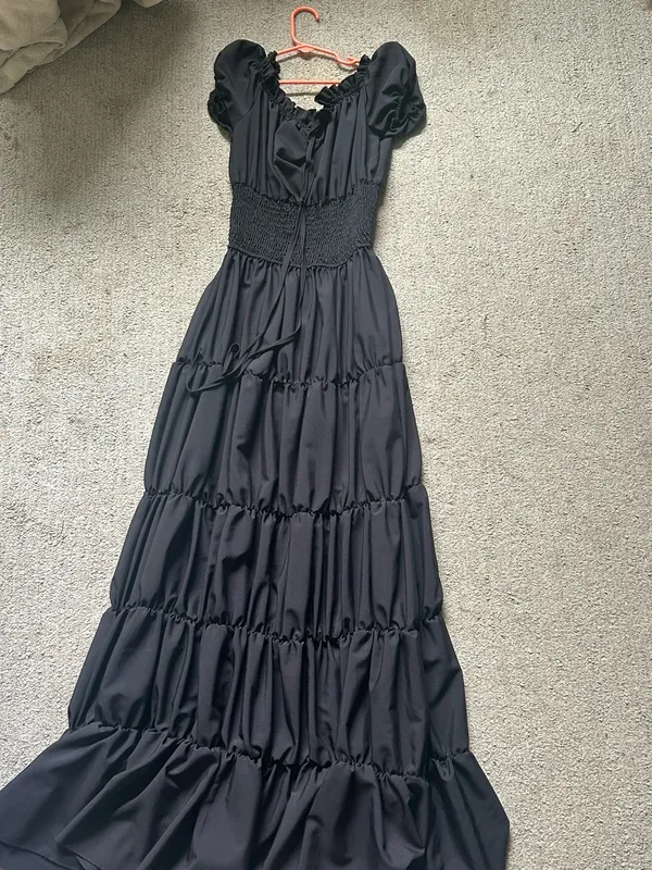 Midevial black long dress - Image 2