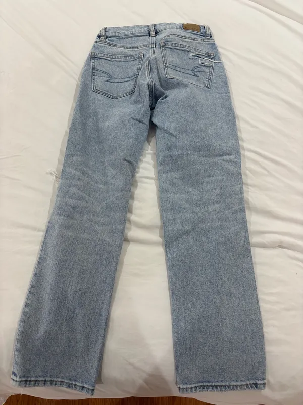 American Eagle Straight Ankle Jeans Super High-Rise - Image 2