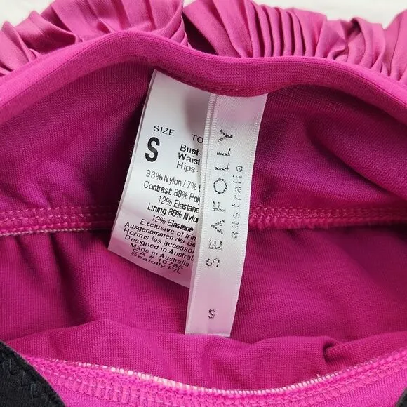 Seafolly Fuschia Strapless Ruffle Chest Coverup‎ Dress Small - Image 4