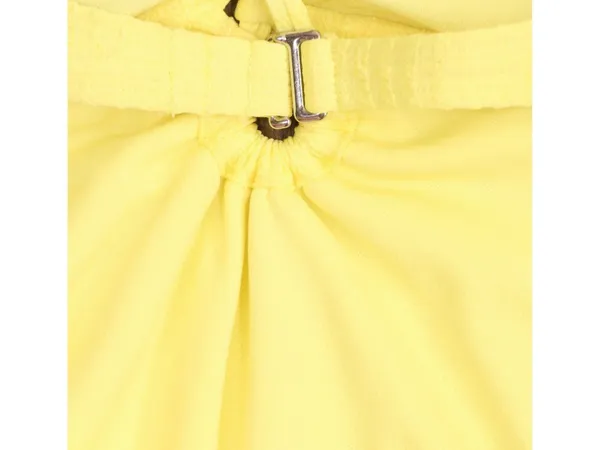 Salt + Cove Juniors Textured Cross Strap One Piece Swimsuit Yellow XL - Image 5