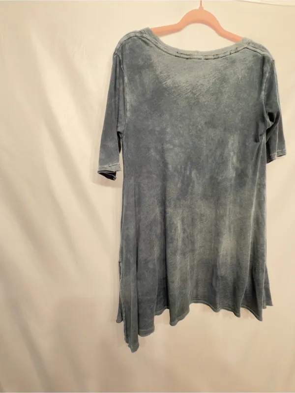 We The Free People Melrose Swing Tee Top Black Oversized XS #1727 - Image 12