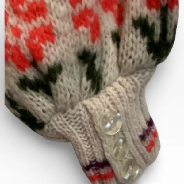 NWT Free People Alpaca Soft Frills Floral Softspun Sweater Prairie‎ Coquette NEW - Image 6