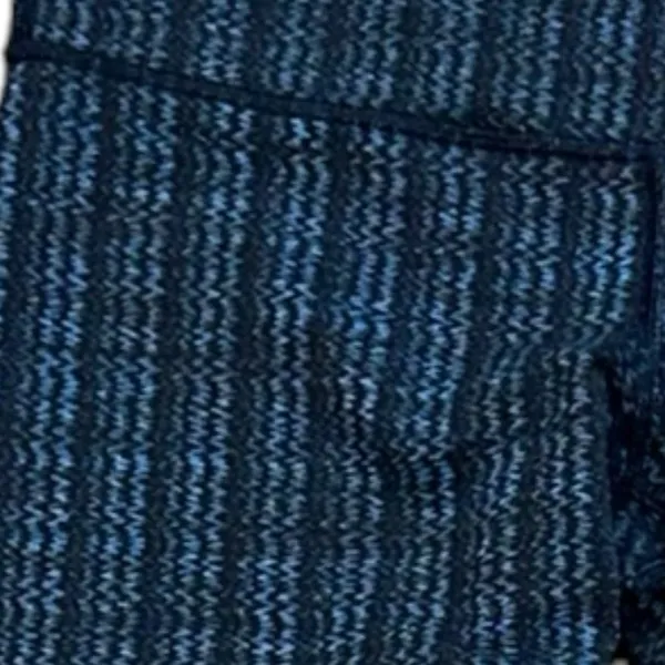 Lululemon‎ Wunder Under Leggings Black/Blue Zig Zag Pattern - Image 4