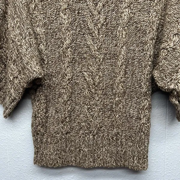 Leo & Nicole Cowl Neck Dolman Sleeve Sweater Womens Small Y2K Cropped Chunky - Image 11