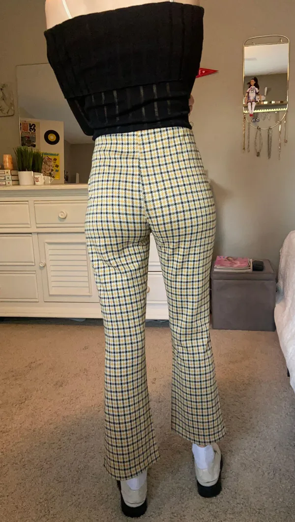 Urban Outfitters Plaid Cropped Pants - Image 2