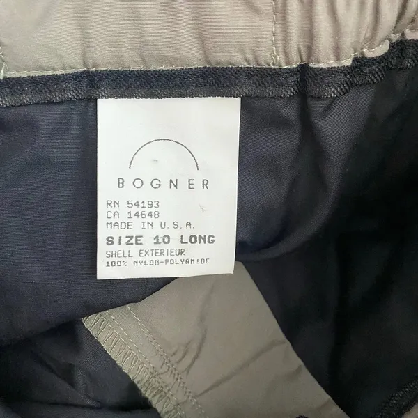 Bogner Ski Snow Pants Grey Taupe Puffer‎ Nylon - Image 10