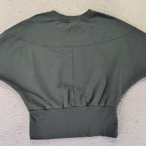 Athleta Retroplush Dolman Sweatshirt Dark Green SP23 531809‎ Womens Small - Image 8