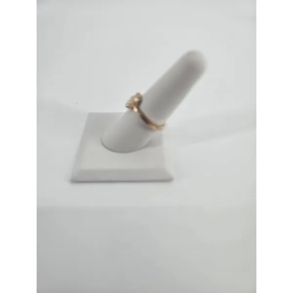 Ring Womens Size 7.5 Faux Opal Rhinestone Rose Gold Tone Cocktail EUC - Image 2