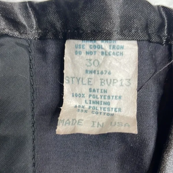Vintage women’s satin lace up black corset size 30 L/XL - Image 3