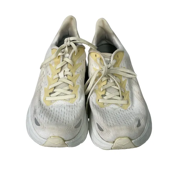 Hoke One One Clifton 8 Women's White Lace Up Athletic Running Shoes Size 8.5B - Image 2