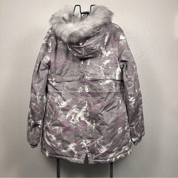 K‎ Jordan | Stylish Gray and Purple Women's Jacket - Image 4