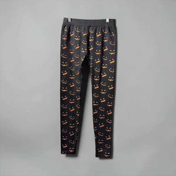 Women's Halloween Pumpkin Print Leggings Size S/M - Image 3