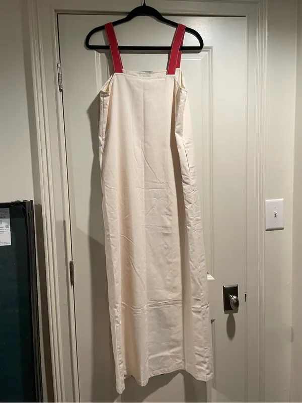 NWT - OKLORA Vertical Stripe Sleeveless Linen-Blend Maxi Dress - Image 7