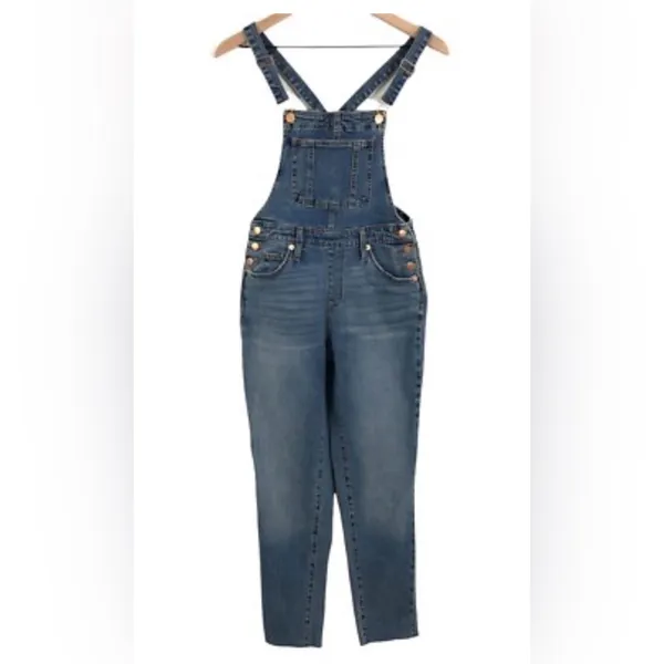 Universal Thread Women's Light Blue Denim Overalls - Image 2