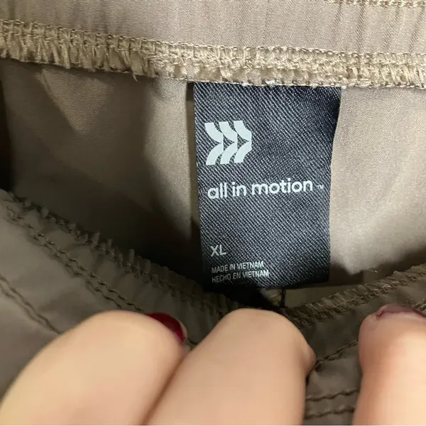 All in motion taupe lightweight athleisure pants‎ tapered casual women’s size XL - Image 6